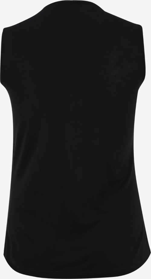 Čierne dámske letné tričko bez rukávov