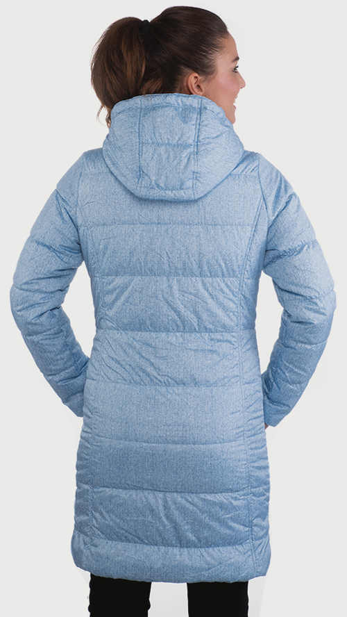 Dlhý dámsky zimný prešívaný kabát výpredaj