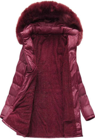 XXL prešívaná bunda v predĺženej dĺžke s odnímateľnou kapucňou