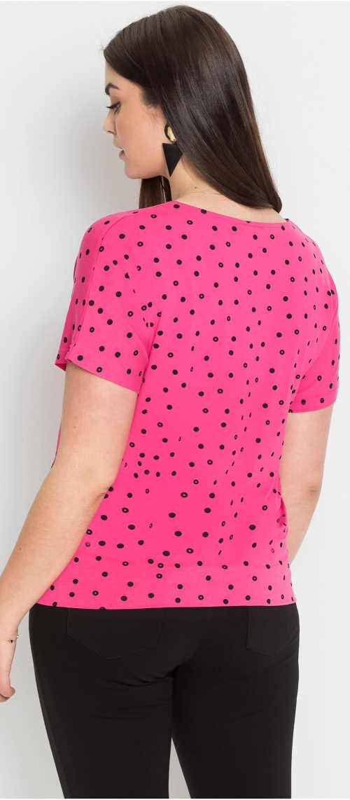 Ružová bodkovaná košeľa na predaj