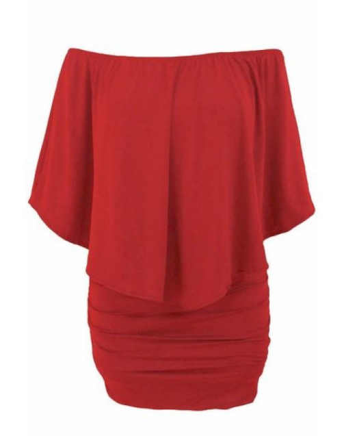 Červené dámske moderné šaty