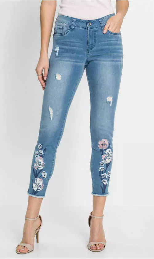 Dámske úzke moderné džínsy