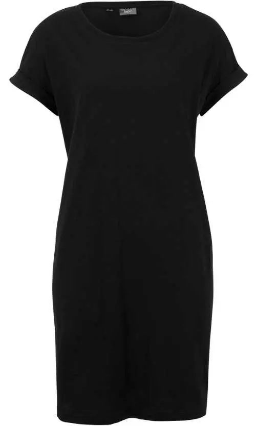 Čierne letné šaty Bonprix s krátkymi rukávmi