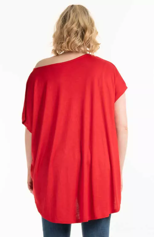 Kvalitné červené dámske tričko