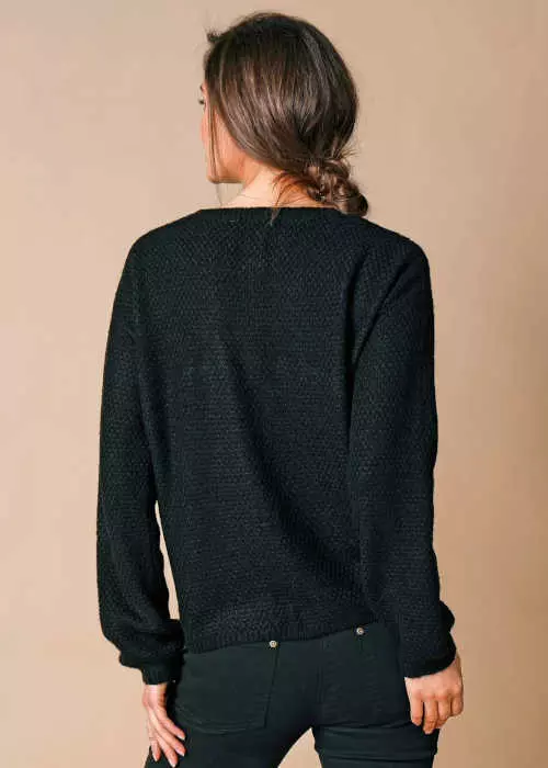 Dámsky jednofarebný moderný sveter
