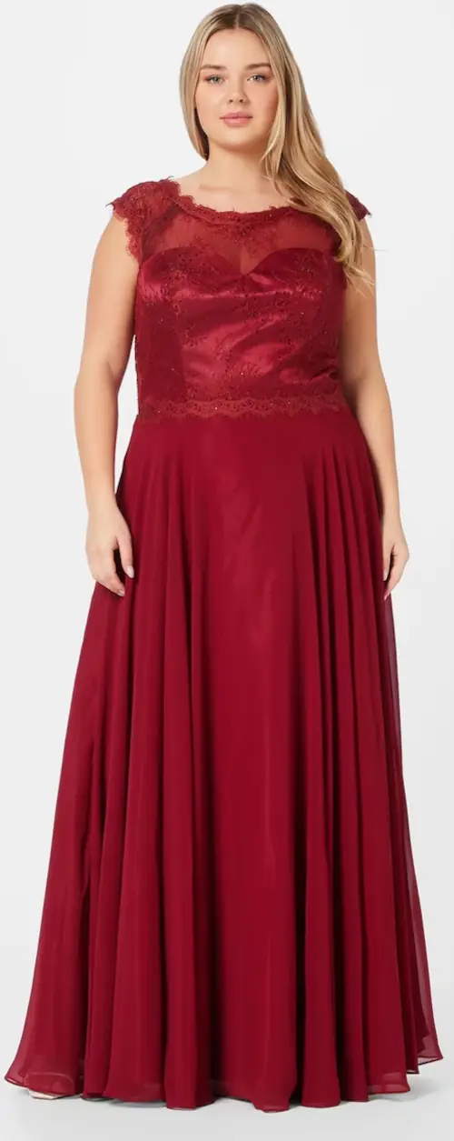 Červené spoločenské šaty pre moletky Mascara na ples